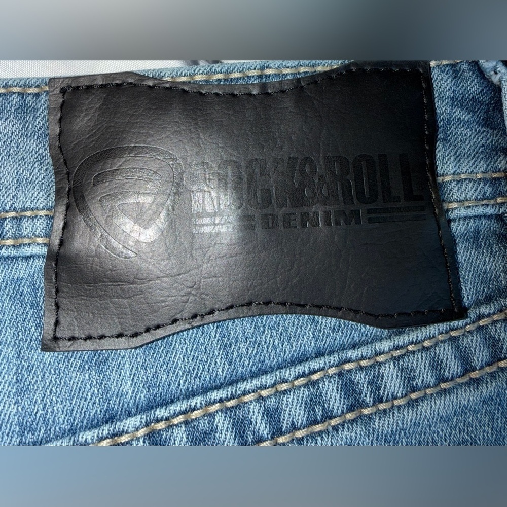 Rock and Roll Denim Men’s Pistol Straight Leg Jeans – 36x34 – Medium Wash - Picture 12 of 14